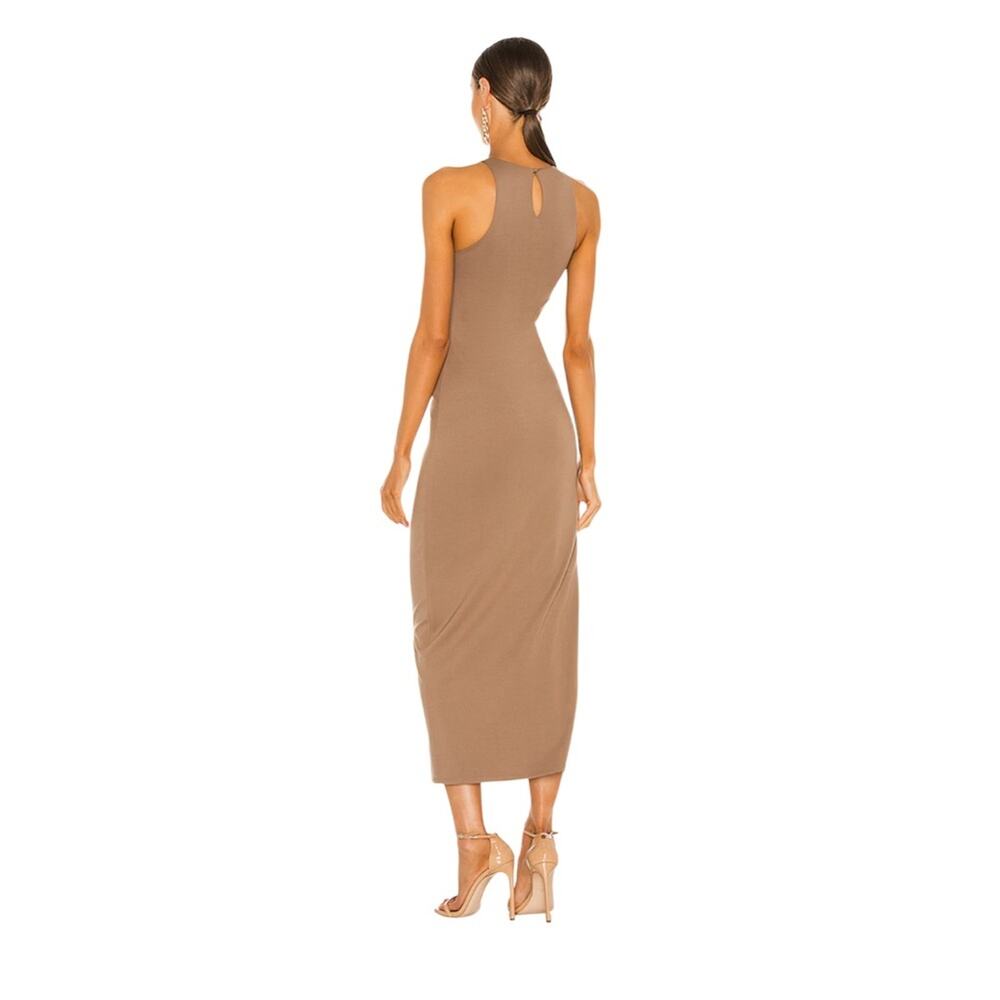 Michael Costello Revolve Rylan Midi Dress in Taupe Size XS NWT - Picture 5 of 11